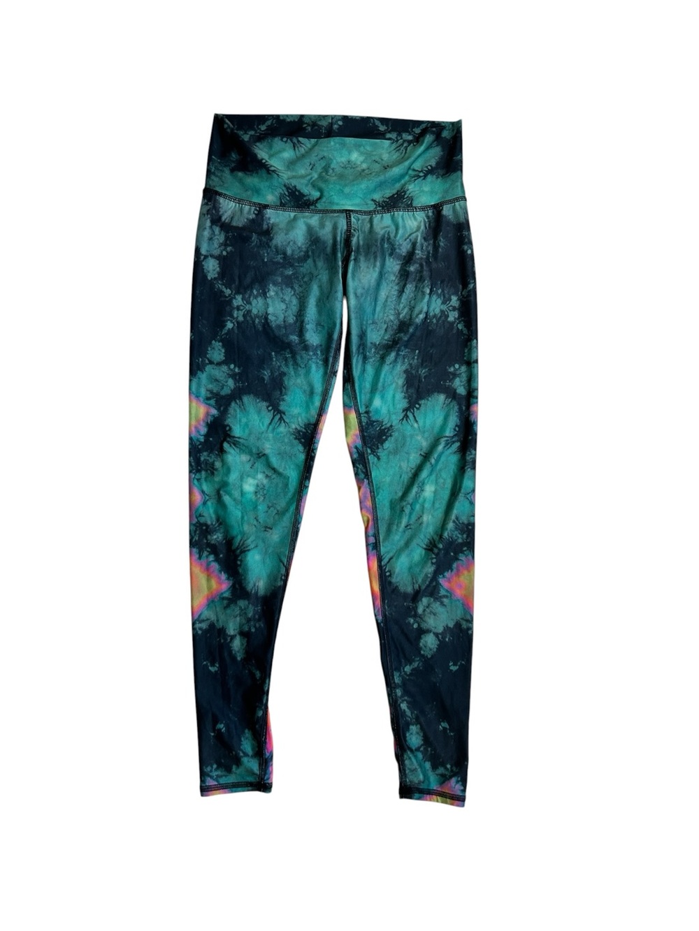 Teeki Eagle Feather Green Hot Pant Yoga Pants size medium